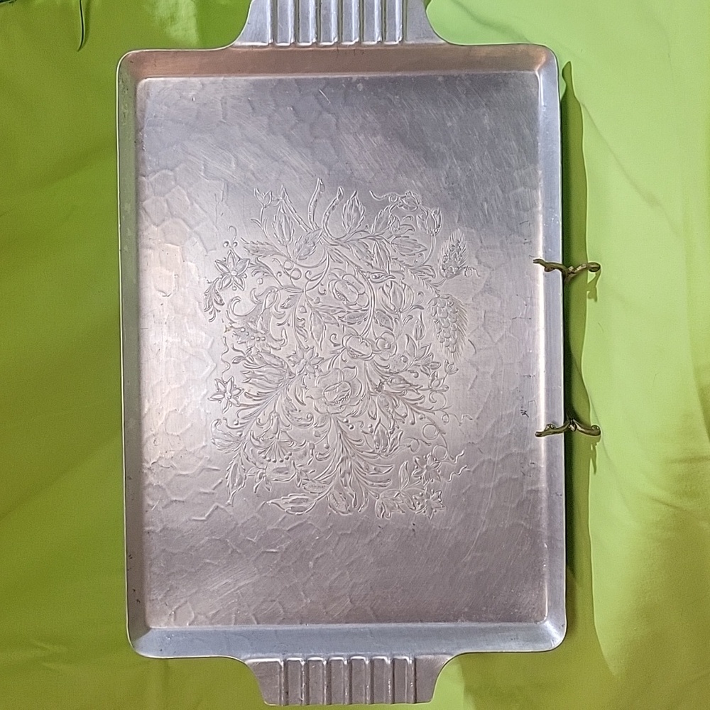 Vtg. Lehman aluminum serving tray